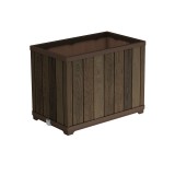 Curver Deco tégla alakú magasítótt műanyag virágláda 100 L dió