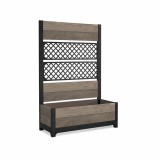 Curver Deco tulip hátfallas virágláda 110l kőrisfa