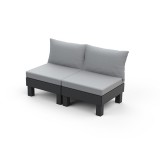Curver Elements 2 személyes kerti kanapé grafit