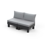 Curver Elements 2 személyes kerti kanapé grafit