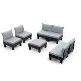 Curver Elements IV 6 személyes kerti bútor garnitúra grafit