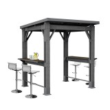 Curver Grill gazebo műanyag kerti pavilon grafit