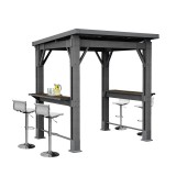 Curver Grill gazebo műanyag kerti pavilon grafit