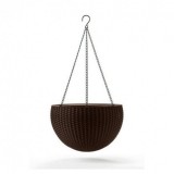 Curver Hanging Sphere függesztett virágtartó Whiskey barna színben