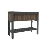 Curver Hosting party állomás műanyag oldal irányba kihúzható, italhütő tárolóval dió