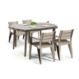 Curver Jelise 4+1 kerti bútor garnitúra szett cappuccino