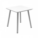 Curver Julien műanyag kerti kisasztal, fehér asztallap, szürke lábak