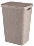 Curver Jute 58 l szennyestartó kosár fedéllel taupe