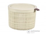 Curver Jute Kerek kosár fedéllel, 2L, elefántcsont
