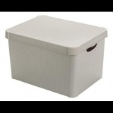 CURVER/KETER Curver ART DECO BOX L - szürke pöttyös (246070)