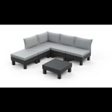 CURVER/KETER Keter Elements 5 személyes kerti bútorszett grafit (257361)