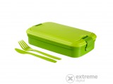 Curver Lunch&Go ételtartó evőeszközzel, zöld