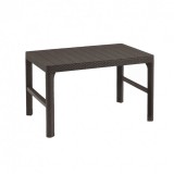 Curver Lyon rattan kerti asztal barna