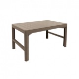 Curver Lyon rattan kerti asztal cappuccino