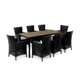 Curver Nadia Large 8+1 kerti bútor garnitúra szett kőris-grafit