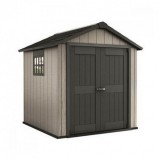 Curver Oakland kerti szerszámos ház, barnás szürke-grafit színben