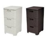 Curver Rattan Fiókos Tároló 3X14 L