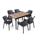 Curver Romen 6+1 kerti bútor garnitúra szett kőris-grafit