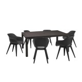 Curver Romy 6+1 kerti bútor garnitúra szett grafit