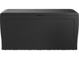 Curver Samoa műrattan kerti tároló 270L antracit
