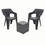 Curver Savannah Balcony kerti bútor garnitúra szett grafit