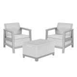 Curver Scandi Balcony linea set kerti bútor garnitúra hamuszürke-világosszürke