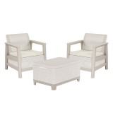 Curver Scandi Balcony linea set kerti bútor garnitúra kavicsszürke-bézs