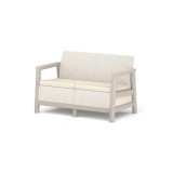 Curver Scandi linea 2 személyes kerti kanapé kavicsszürke-bézs