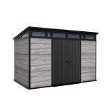 Curver Signature pent 11x7 műanyag kerti ház viharszürke