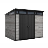 Curver Signature pent 9x7 műanyag kerti ház viharszürke