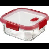 Curver Smart Cook üveg ételtartó szögletes 0,7l piros (235706) (C235706)