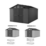 Curver Stronghold műanyag kerti ház - hosszabbító készlet szürke