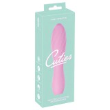 Cuties Mini 3 - akkus, vízálló, bordázott vibrátor (pink)