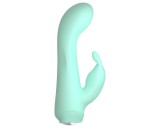 Cuties Mini 4 - akkus, vízálló, nyuszis vibrátor (zöld)