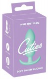 Cuties Mini Butt Plug - szilikon anál plug (menta, 2,3 cm)