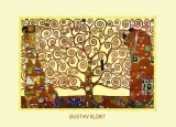 Czworka Reprodukció 15x21cm, Klimt: Életfa