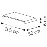 CamelGroup Elite Day étkezőasztal hosszabbítható elem 105x50 cm - nyírfa