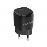 Canyon CNE-CHA20B05 USB-C PD Mini hálózati töltő fekete (CNE-CHA20B05) - Töltők