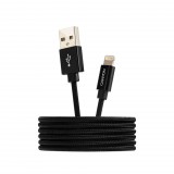Canyon CNS-MFIC3B USB-Lightning töltő-/adatkábel fekete (CNS-MFIC3B) - Adatkábel