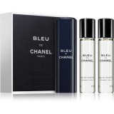 Chanel Bleu de Chanel 3x20 ml eau de toilette (1x utántölthető + 2x utántöltő) uraknak eau de toilette