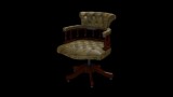 Chesterfield Captain's Swivel Chair karfás forgószék, premium C bőrrel