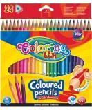 Colorino Kids Színes ceruzakészlet 24 db-os, Colorino trio, háromszög test