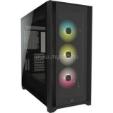 Corsair iCUE 5000X RGB Edzett Üveg Mid-Tower Smart Case, Fekete (CC-9011212-WW)