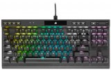 Corsair K70 TKL RGB Mechanikus Gamer Billentyűzet (Cherry MX Red) USB, ENG (fekete) (CH-9119010-NA)