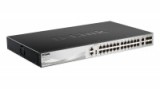 D-link 24 x 10/100/1000BASE-T ports Layer 3 Stackable Managed Gigabit Switch wit