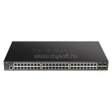 D-Link 48-port Gigabit Smart Managed Switch with 4x 10G SFP+ ports, 370Watts - 4 (DGS-1250-52XMP)