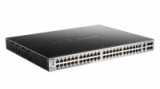 D-link 48 x 10/100/1000BASE-T PoE ports (370W budget) Layer 3 Stackable Managed