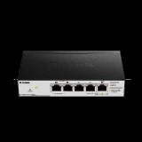 D-LINK DGS-1100-05PDV2  5x1000Mbps(2xPOE) Fémházas Asztali Menedzselhető Switch