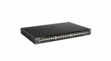 D-Link DGS-1520-52MP - Managed - L3 - Gigabit Ethernet (10/100/1000) - Power over Ethernet (PoE) - Rack mounting - 1U
