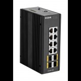 D-Link DIS-300G-12SW menedzselhető 12 portos Gigabit switch (DIS-300G-12SW) - Ethernet Switch